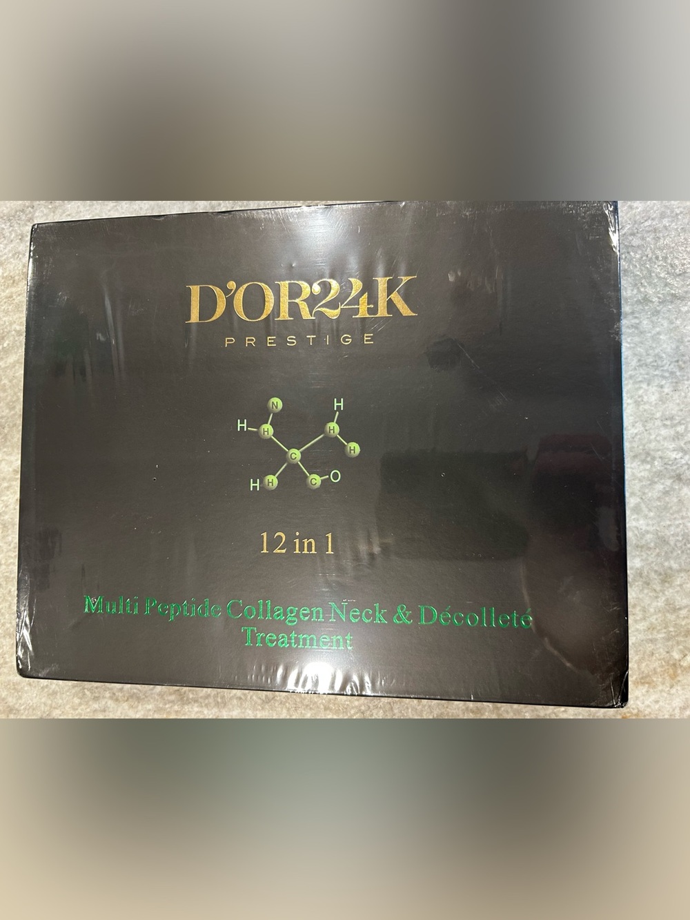 D'OR24K Prestige Multi-Peptide Collagen Neck & Décolleté Treatment - Black